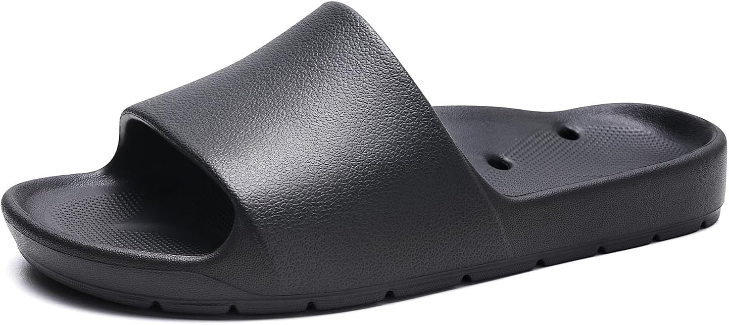 Arch Support Slides - Quick Drying Shower Shoes for Men & Women | Soft Cushioned Anti-Slip Pool Slides