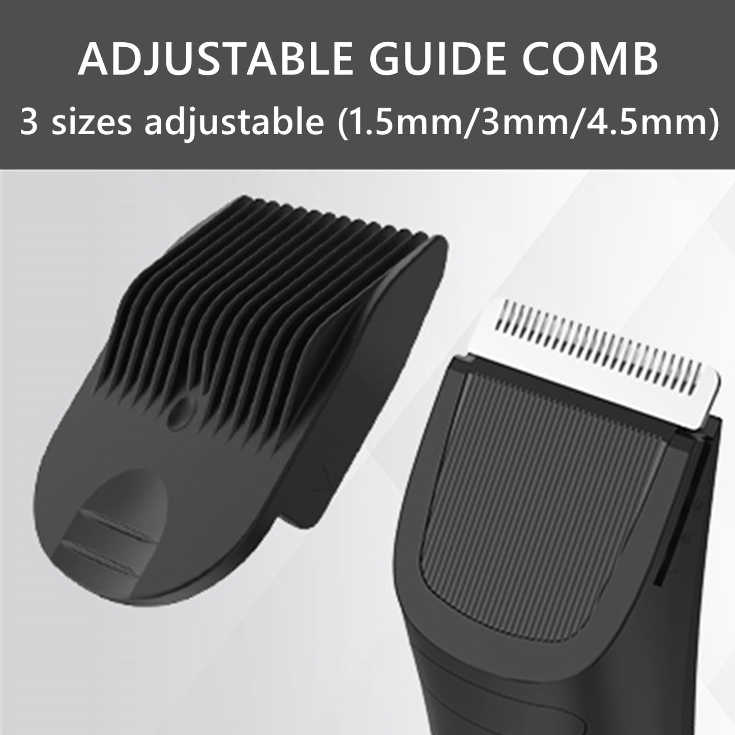 Replacement Guide Comb for VIKICON HT-871 Manscape Trimmer, 3/4.5/6mm Adjustable