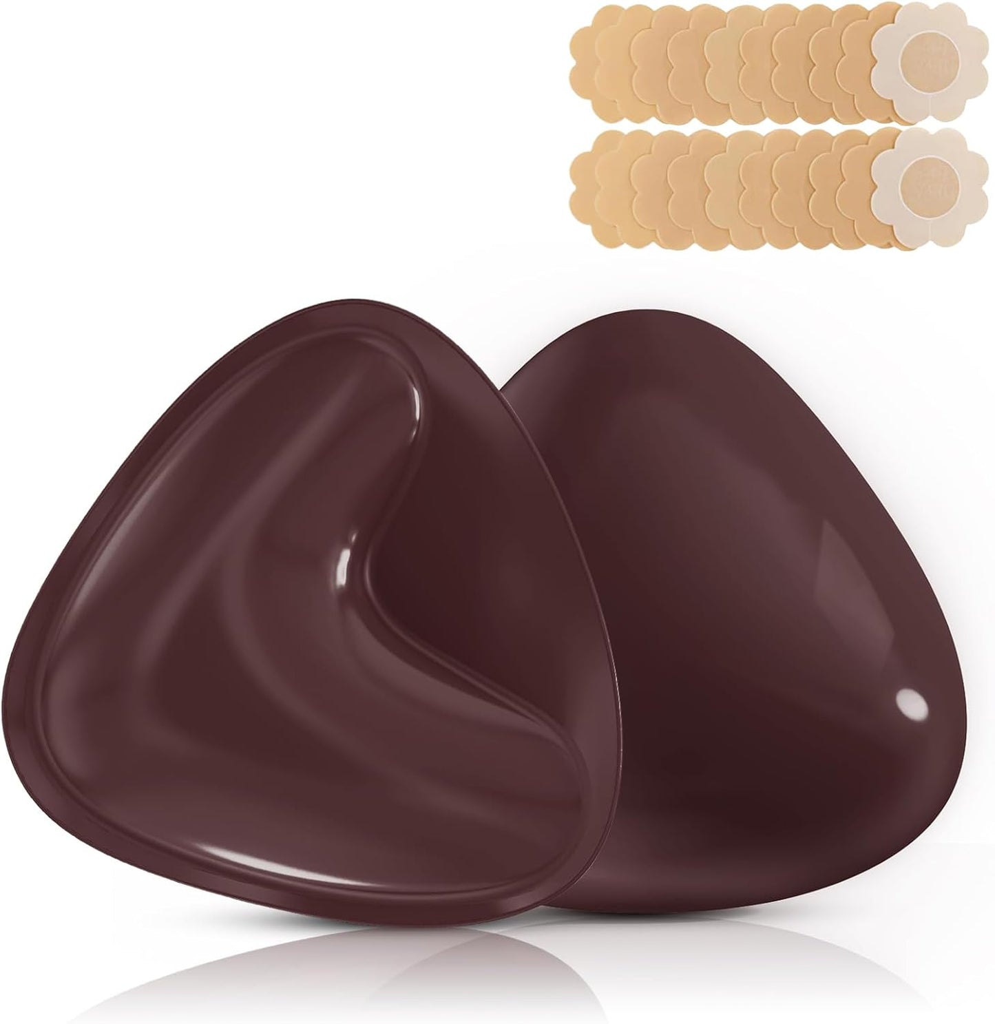 Double-Sided Sticky Bra Inserts - Reusable Ultra Push-Up Lift Pads for Strapless Dresses & Bikinis