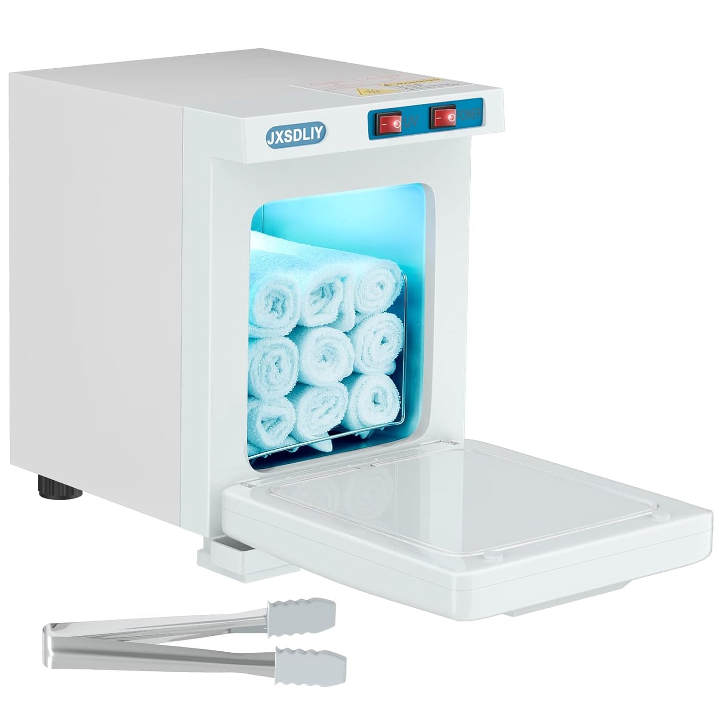 Towel Warmer Cabinet - 23L LED Hot Towel Heater for Spa & Salon | Quick Heating, Black Finish