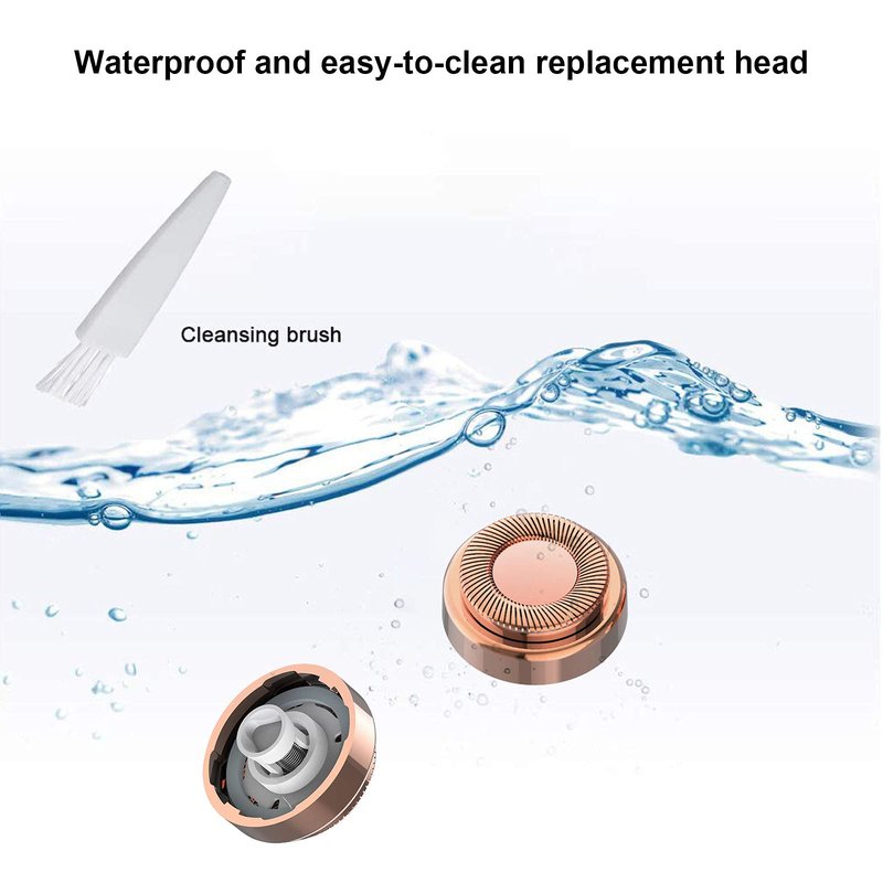 2PCS LinMei Replacement Heads Compatible for GEN 1 Finishing Touch Flawless Women's Painless Hair Remover with Cleaning Brushes