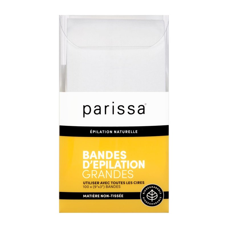 Parissa Epilation (Waxing) Non-Woven Cloth Strips, X- Small strips (5" X 2"), 100 Count