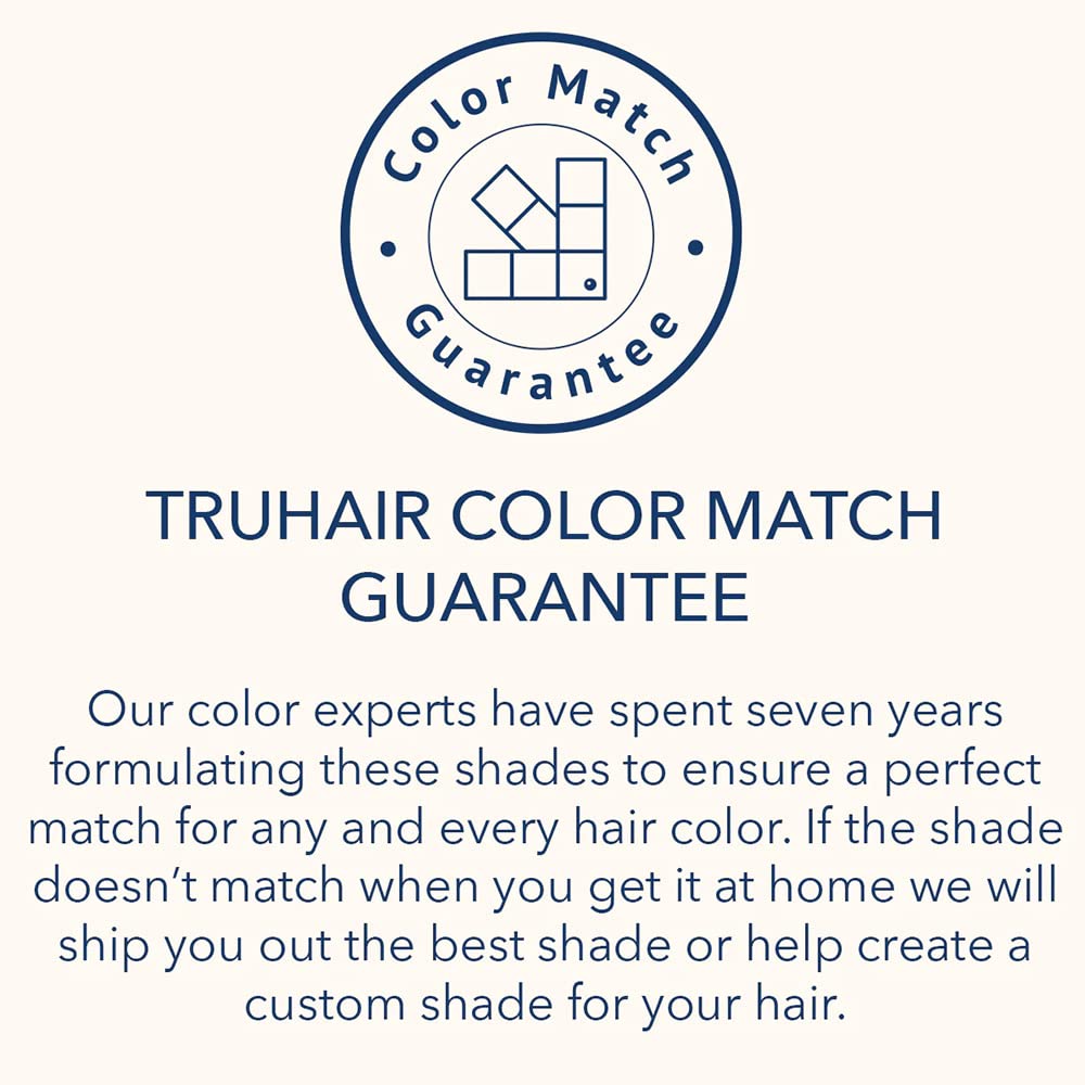 TRUHAIR Color & Conceal Waterproof Root Touch Up Hair Color Concealer - Hair Cover up for Gray Coverage and Hairline Filling - 11 Hair Colors Available (Medium Brown)