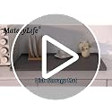 MateeyLife Waterproof Under Sink Mat 22" x 34" - Silicone Tray for Cabinet Protection