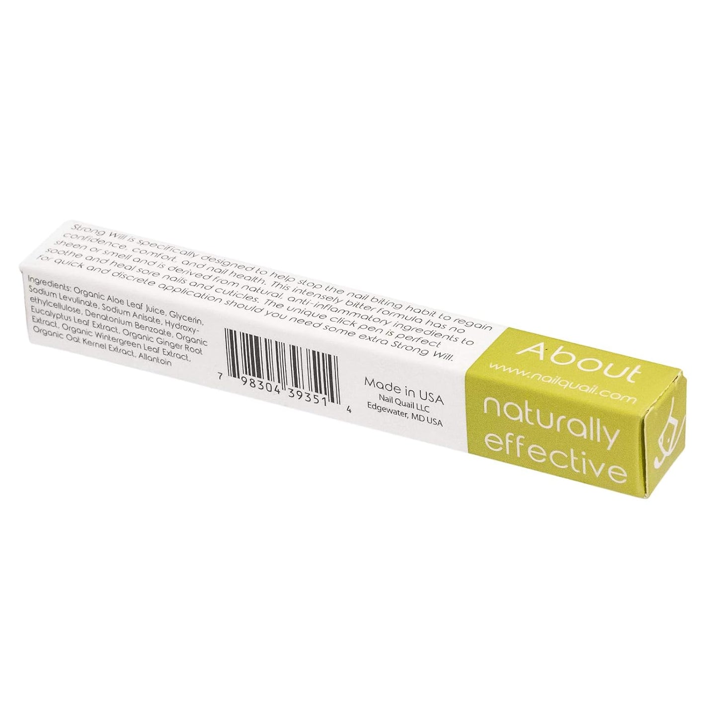 Strong Will Anti-Nail Biting Click Pen - 7ml | Made in USA