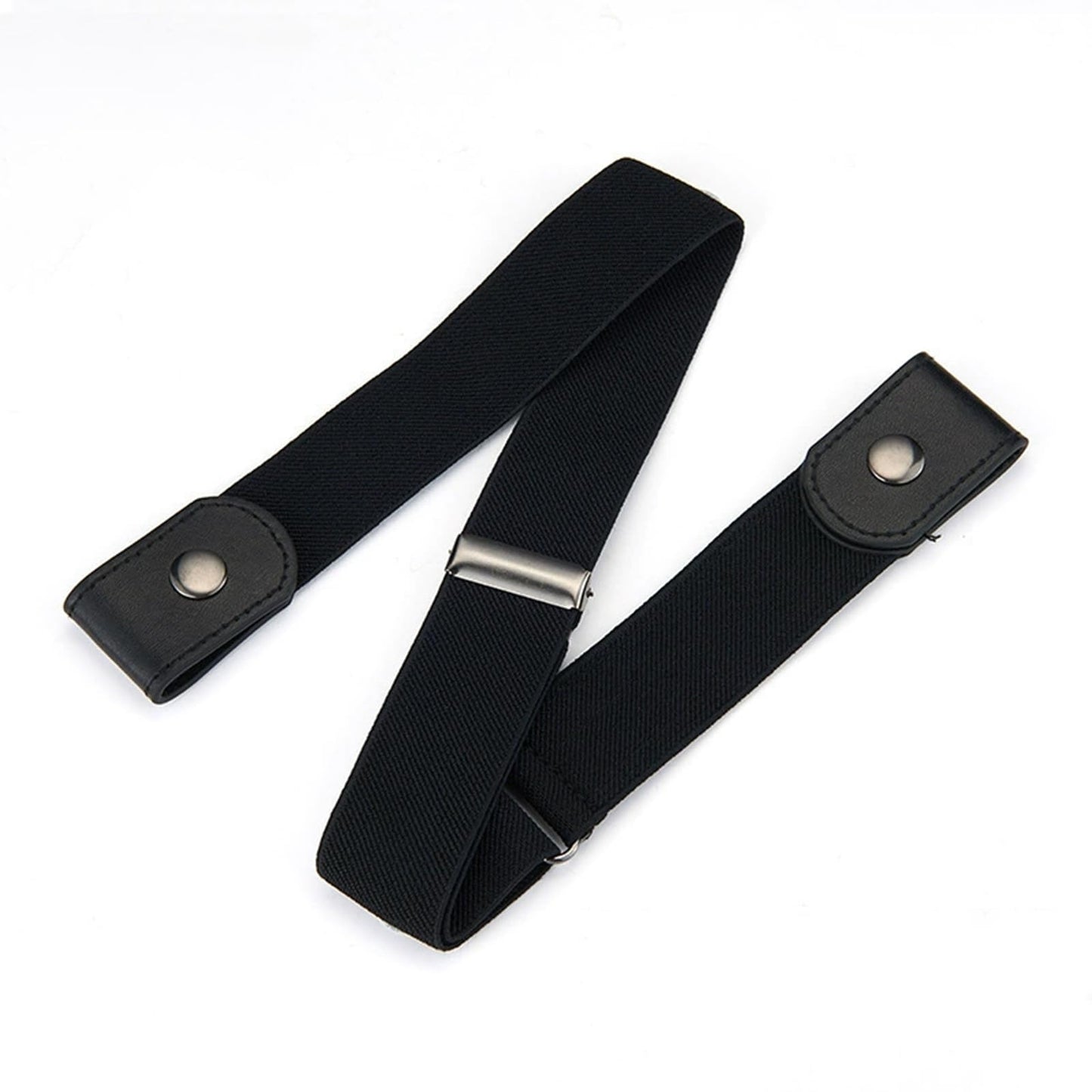 No-Buckle Stretch Invisible Belt for Men and Women – Elastic Belt for Jeans and Pants