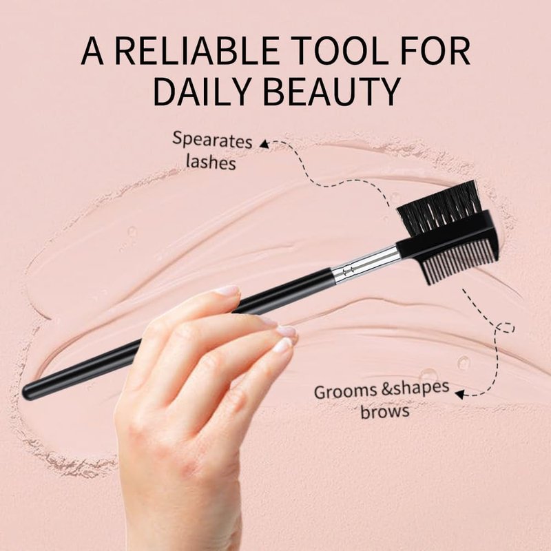 Eyelash Comb and Eyebrow Brush Set - 10 PCS Makeup Tools for Eyelash Extensions | Perfect for Grooming