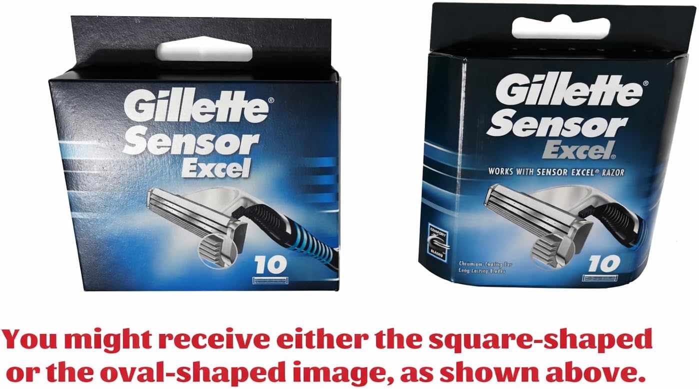 Gillette Sensor Excel Razor Blades - 50 Count | Precision Comfort Shaving
