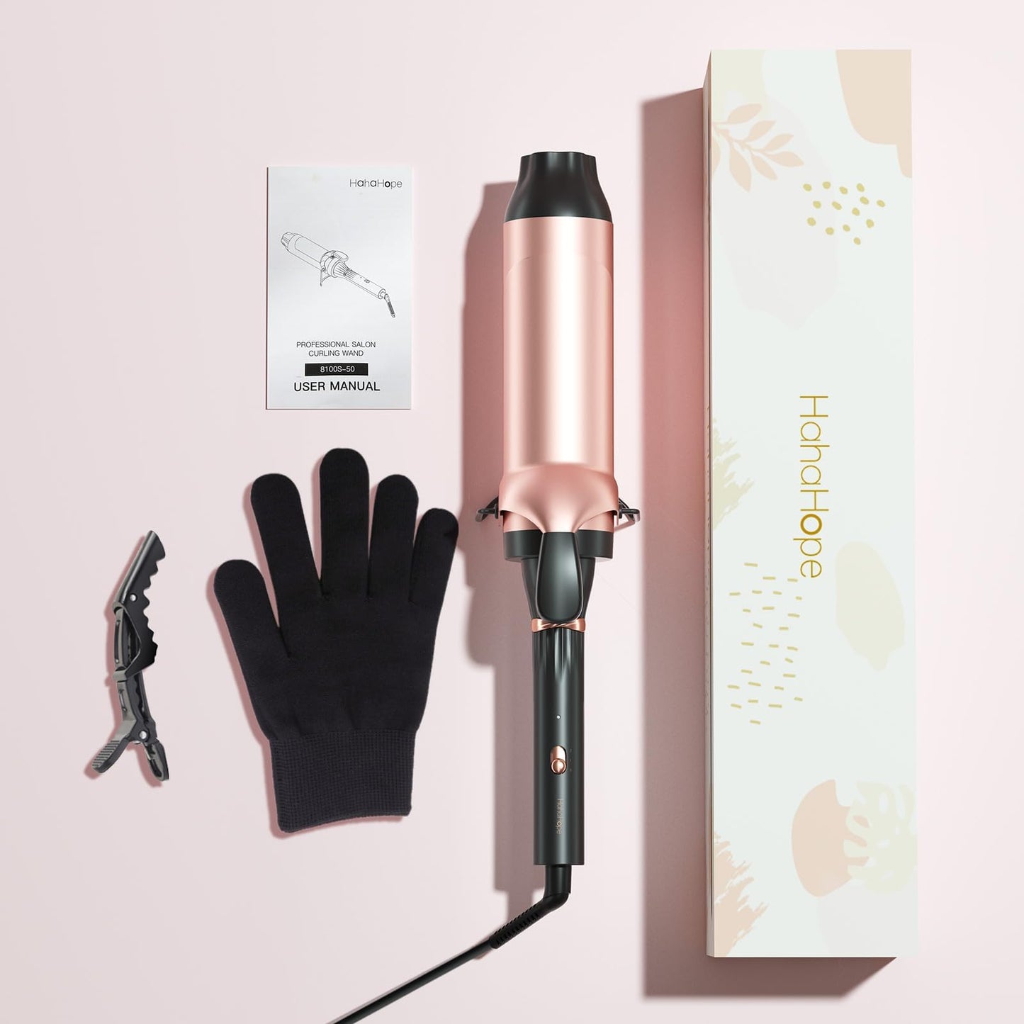 Hahahope Professional 2 Inch Curling Iron