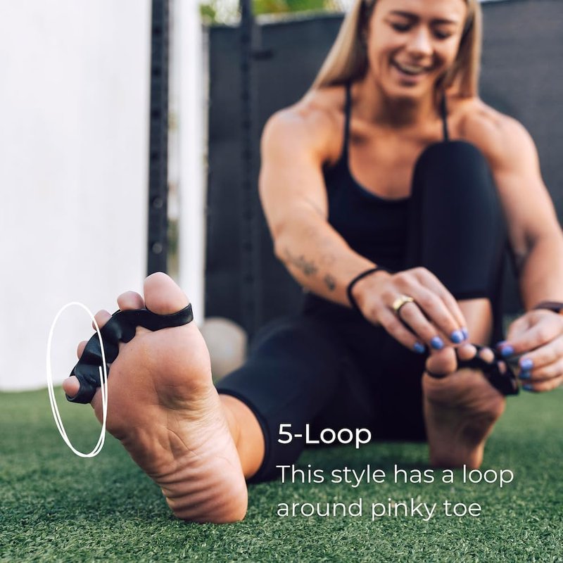 Toe Spacer - Unisex Therapeutic Foot Pain Relief for Bunions & Plantar Fasciitis | 5-Loop Design