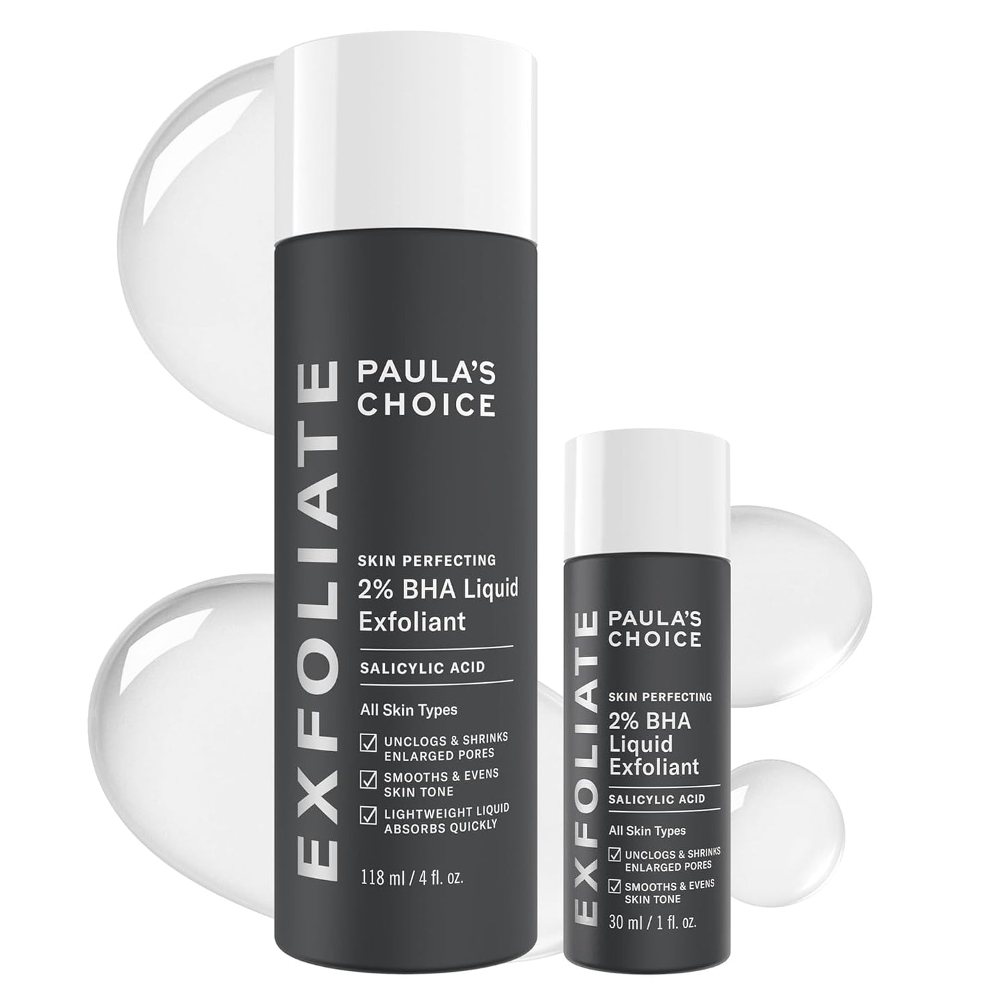 Paula's Choice 2% BHA Liquid Exfoliant - Salicylic Acid Facial Polish for Pores & Fine Lines | Fragrance-Free, 4 oz
