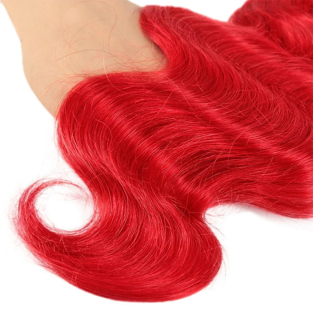 30 32 34 Inch Wine Red Bundles Red Body Wave Bundle Mixed Length Brazilian Virgin Burgundy Body Wave Bundles Hair Extensions
