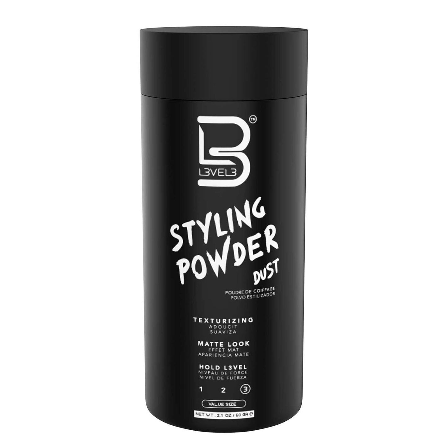 Level 3 Styling Powder for Men - Natural Look, Easy Application, No Greasy Residue | 30g