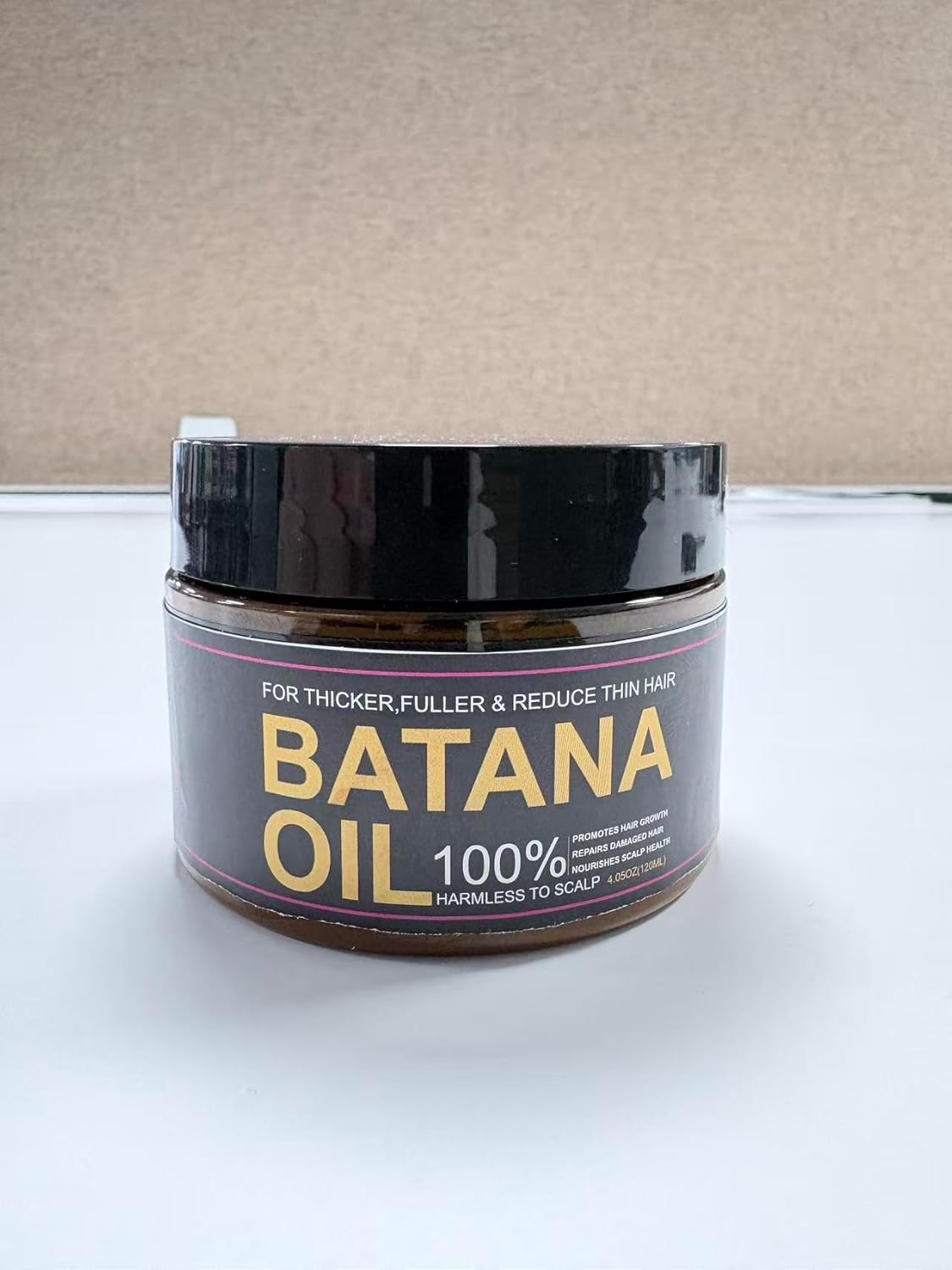 Batana Oil for Hair Growth - 100% Natural Pure Scalp Mask | Prevents Hair Loss & Enhances Thickness (4.05 Oz)