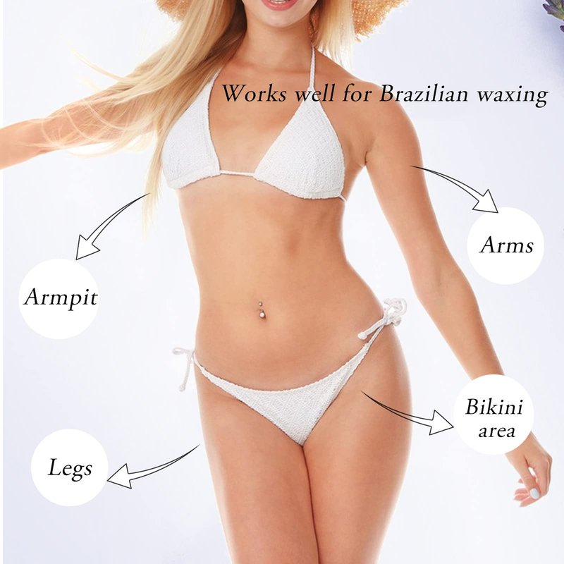 Liddy Dance Hair Removal Wax, Lavender Roll-on Wax, Waxing Kit Refill Wax Cartridge, 4 Pack, Soft Wax for Women, Sensitive Skin, Legs, Arms, Bikini Area, Brazilian Waxing