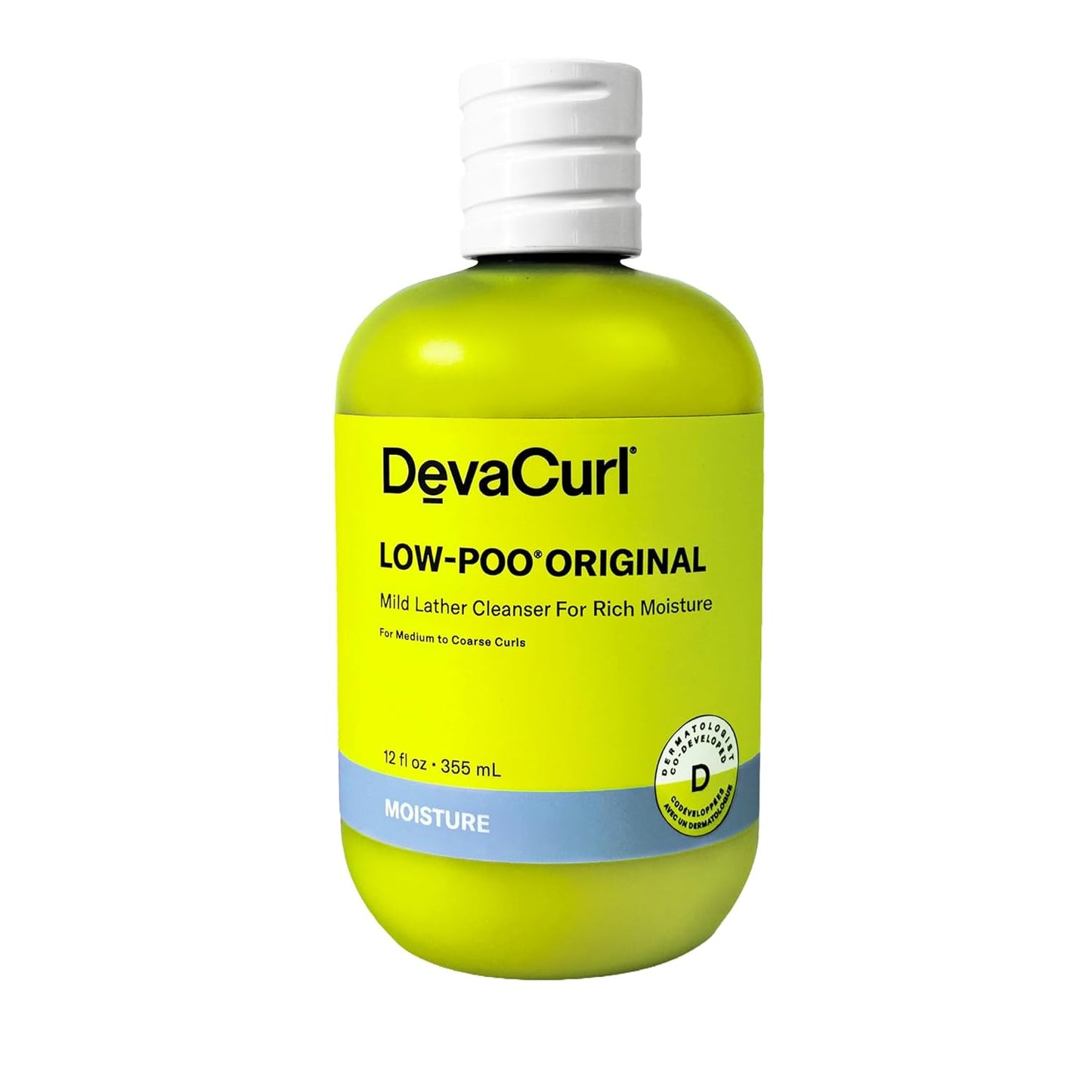 DevaCurl Low-Poo Original Cleanser - Hydrating Mild Lather for All Curl Types | Enhances Curl Shape