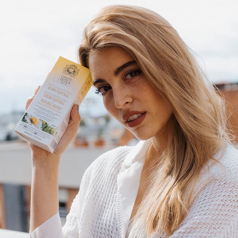 Camomila Intea Hair Lightener - 3-in-1 Natural Blonde Lightening Kit | Gentle Formula for All Hair Types
