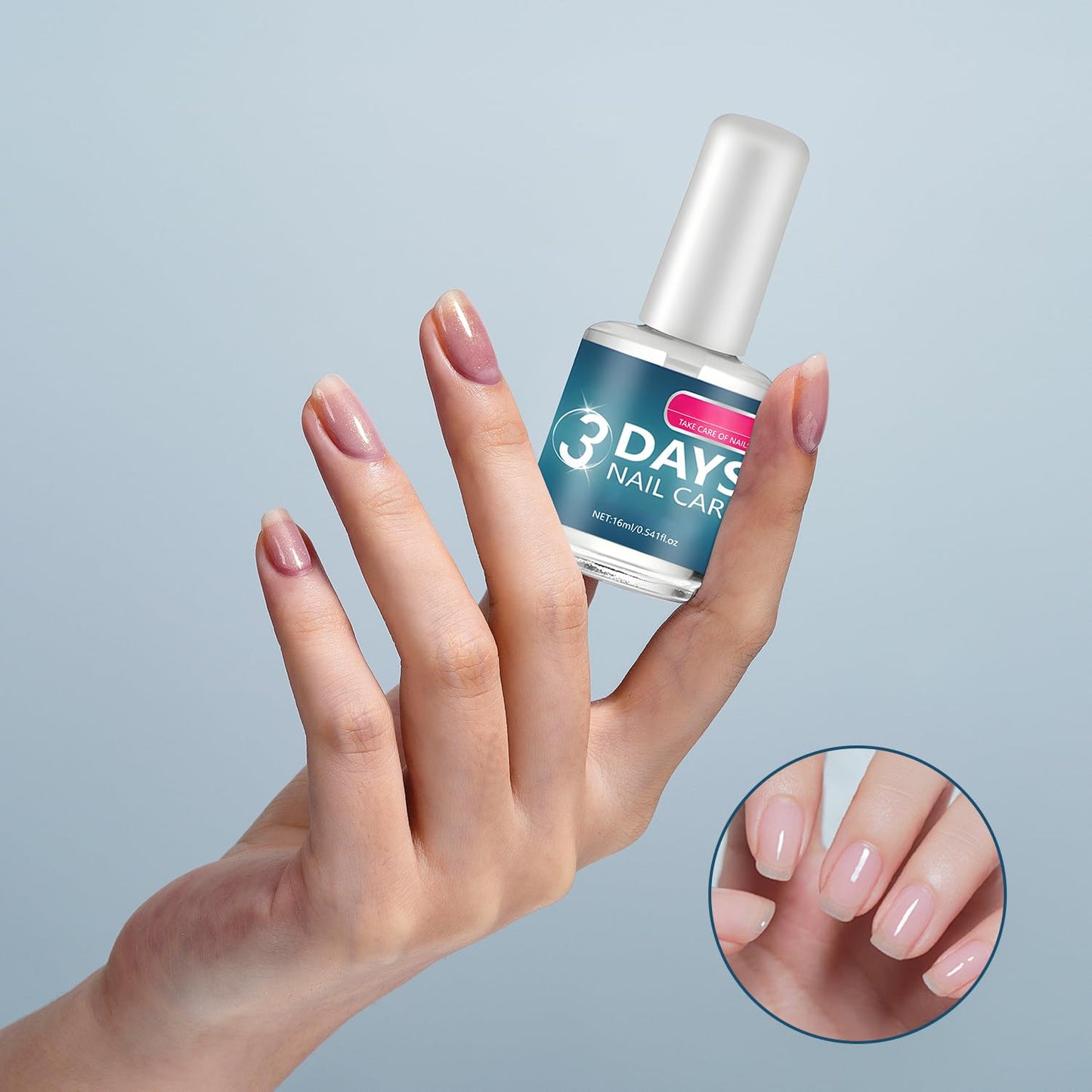 Nail Care Strengthening & Hydration Set - 2pcs for Dry, Weak & Fragile Nails | 16ml/0.56oz