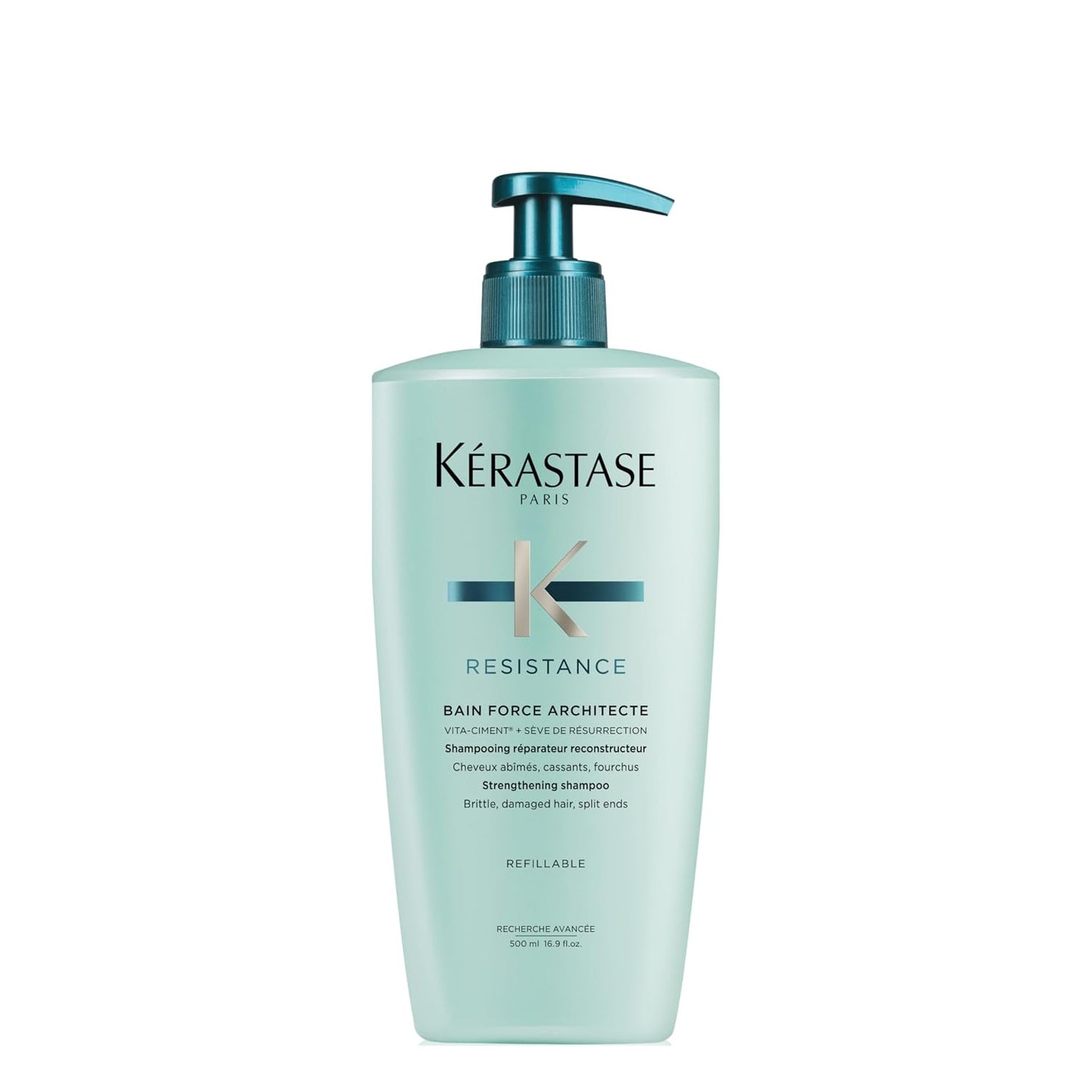 Kerastase Resistance Force Architecte Shampoo - Reconstructing Shampoo for Weak, Damaged Hair with Pro-Keratine Complex