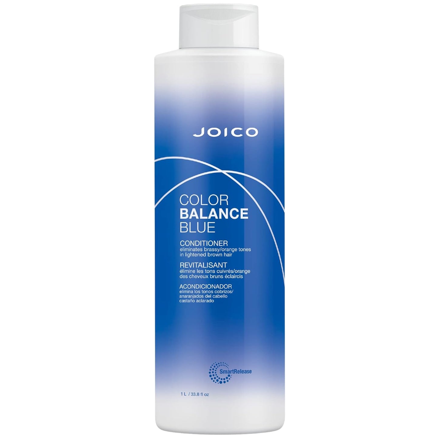 Joico Color Balance Blue Conditioner - Eliminate Brassy Orange Tones | Boost Shine & Vibrancy | UV Protection with Rosehip Oil & Green Tea Extract