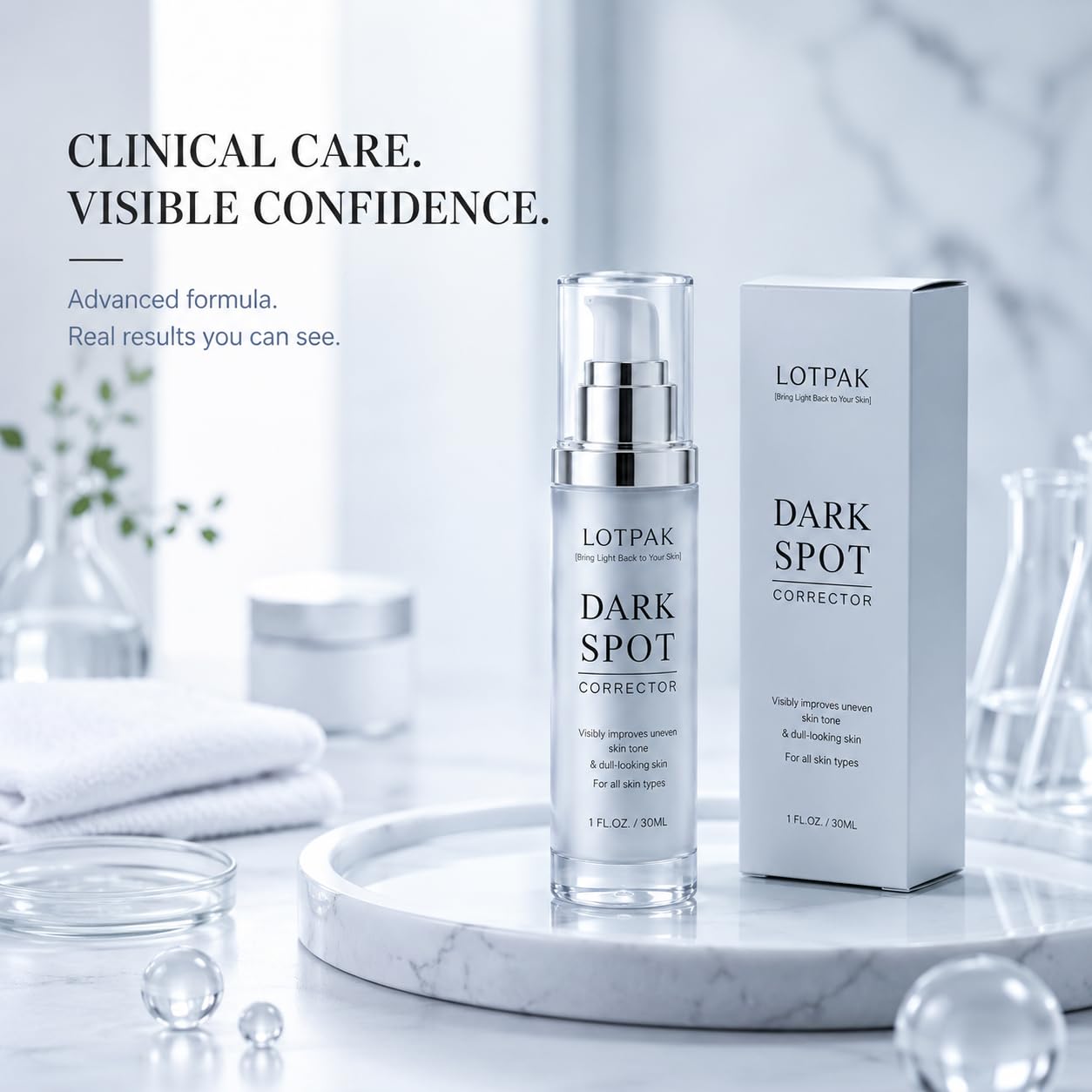 Dark Spot Remover Serum - 20,000ppm Niacinamide & Tranexamic Acid for Face & Body | Brightens Age Spots & Uneven Tone (1 FL.OZ)
