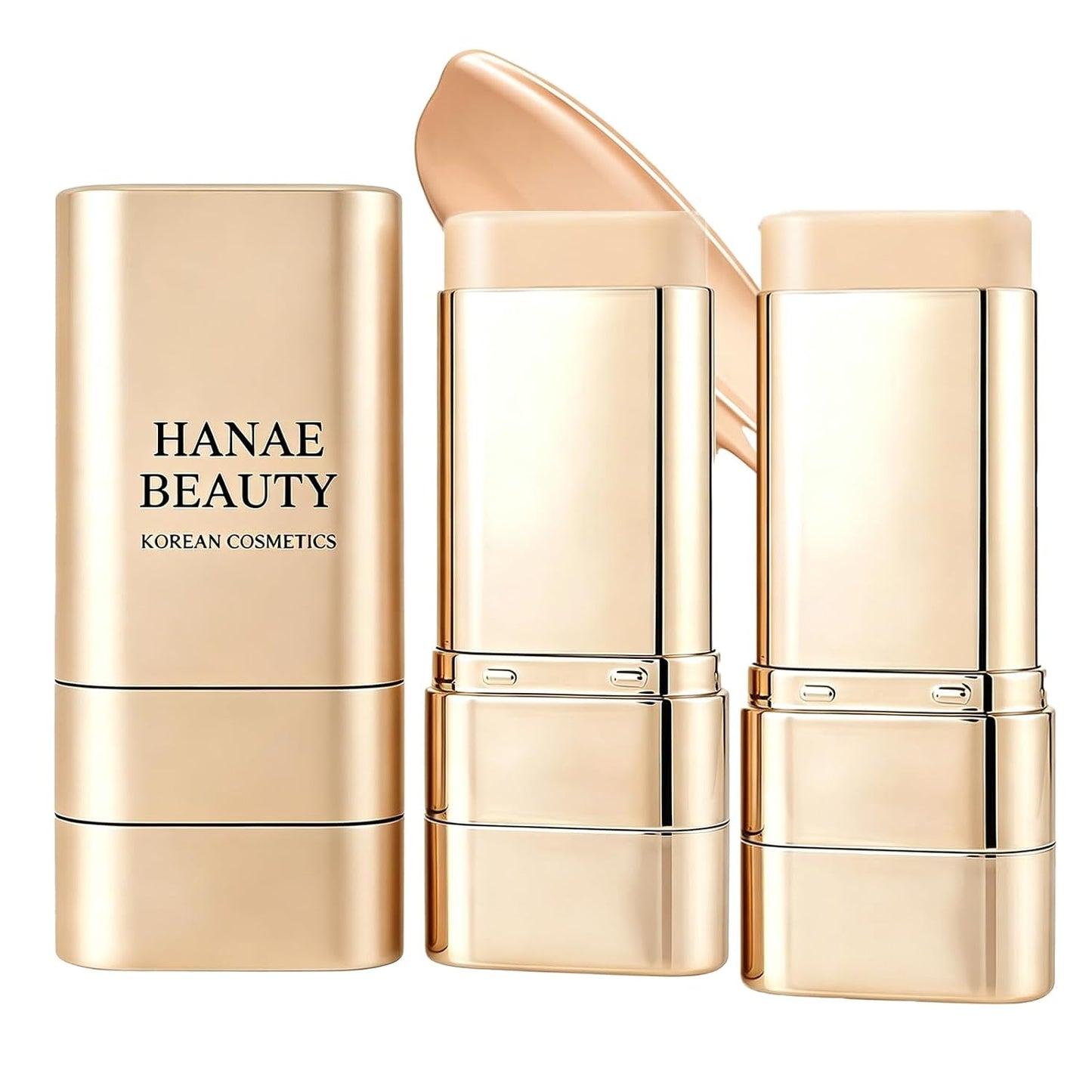 Korean Foundation Stick - Dual-Ended Long-Lasting Coverage | Natural Dewy Finish, 1 Piece