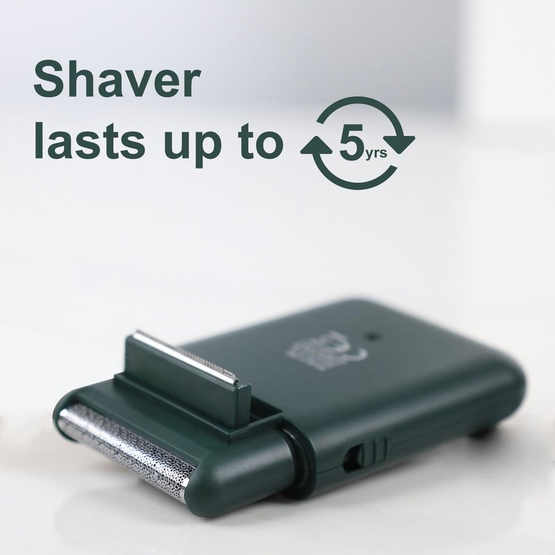 Electric Razor for Men, Mini Electric Foil Shavers with Beard Trimmer, Wet Dry Cordless Shaver,Portable Men’s Travel Razor for Shaving Face,USB-C Rechargeable - Green
