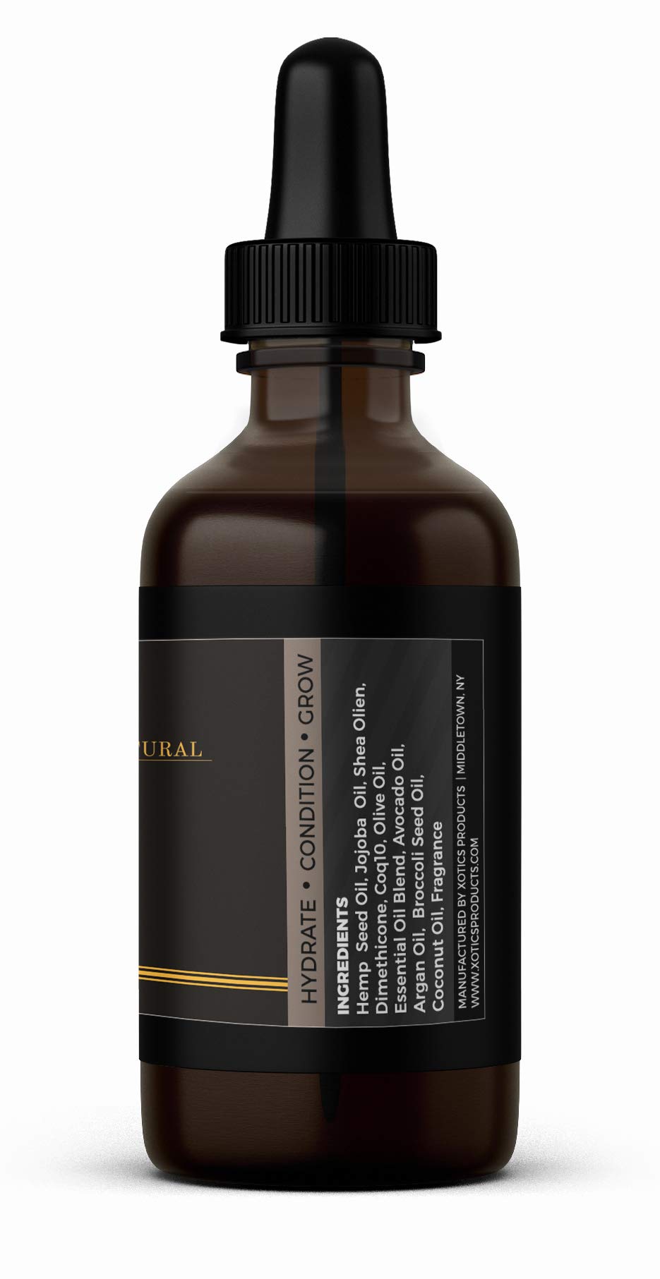 Xotics Natural Beard Growth Oil - 100% Pure Organic Beard Oil for Men, Strengthens Beard/Mustache Growth - Beard Softners, Scented Beard Oil to Make it Grow Fast, Mustache Oil for Men,2oz (sport)