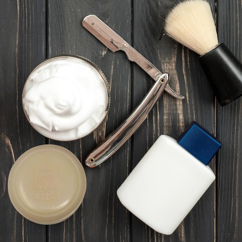 GENTS Men’s Shaving Soap Pack 97% All Natural Enriched With Shea Butter & Glycerin, Creates Rich Lather Form, 3 Oz Each Nourishes Skin Smooth Clean Shave Pack of 4 Different Scents
