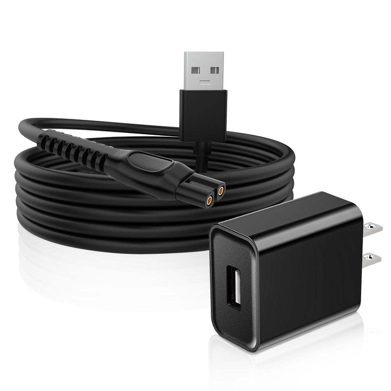 5V Philips Charger Power Cord Compatible with Philips One Blade QP2724 QP2834, MG7910 MG5910 MG9510, 2000 2400 3600 Series Norelco X3001 S3341 S5880 S3243 S7887 X3052 Electric Shaver Power Adapter