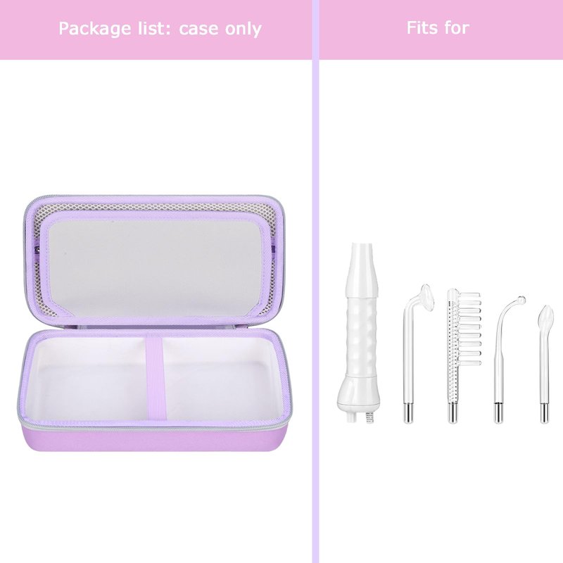 FBLFOBELI Hard Storage Case Compatible with NuDerma/for Houzzi/for Signstek/for APREUTY/for FAZJEUNE/for NewWay Professional Clinical Portable Handheld High Frequency Skin Wand Machine (Purple)