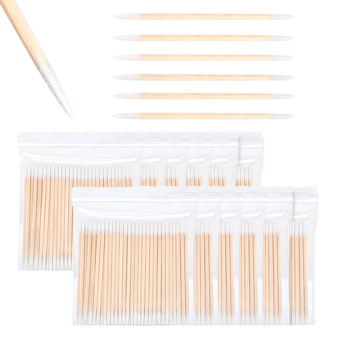 Precision Tip Cotton Swabs - 600PCS Double-End Microblading Applicators for Makeup & Nail Polish Removal