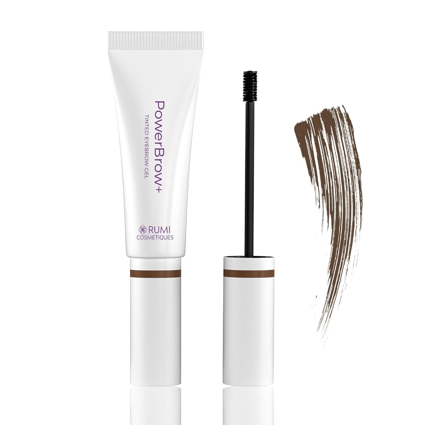PowerBrow+ Tinted Eyebrow Gel for Mature Women - Defines & Thickens Brows | Natural Dark Brown (Espresso)