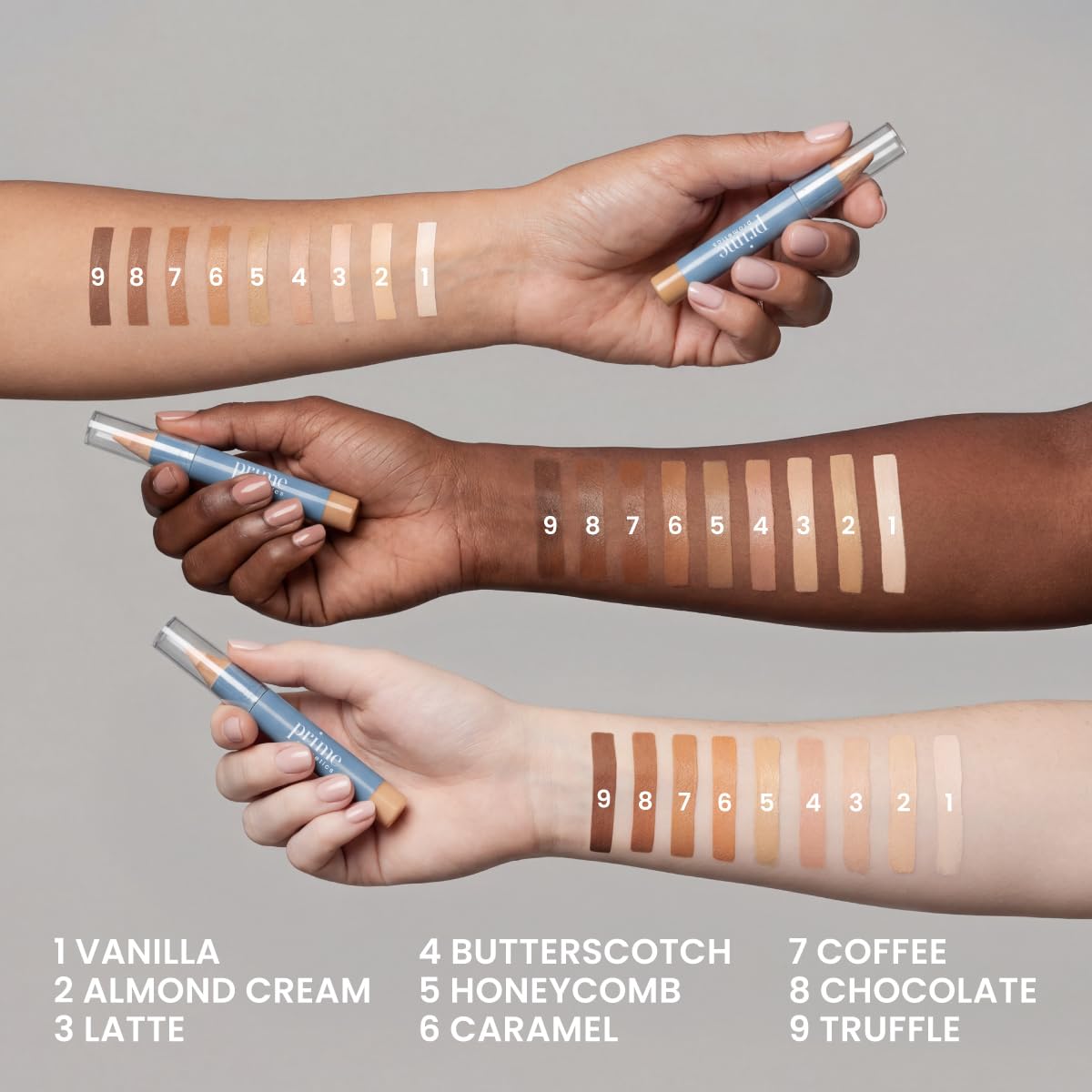 Perfecting Concealer Pencil for Mature Skin | Covers Dark Circles & Age Spots - Honeycomb, 12-Hour Waterproof
