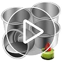 2-Inch Round Cake Pan Set of 4 - Nonstick Aluminum Alloy