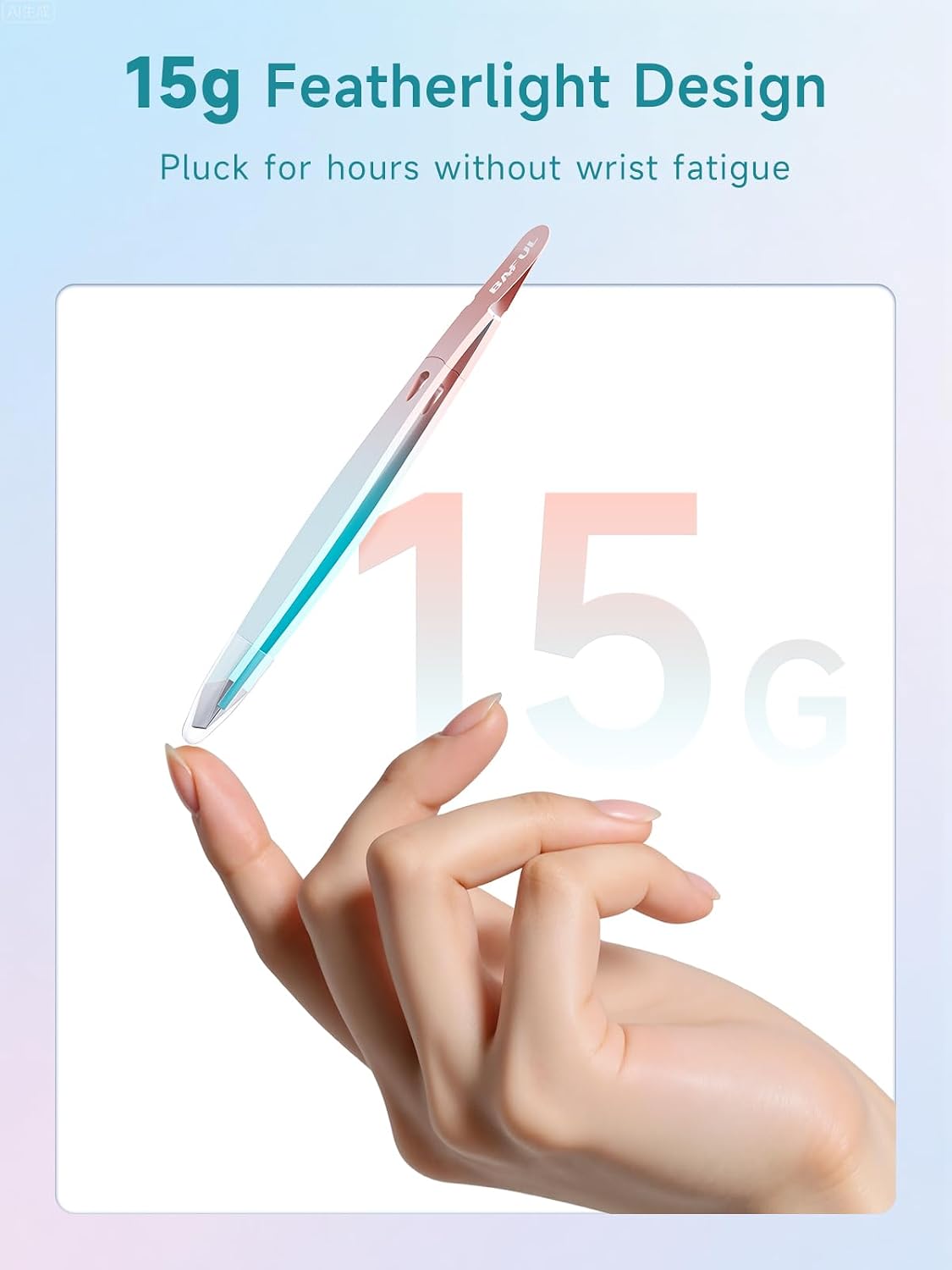 Professional Precision Eyebrow Tweezers - Stainless Steel Slanted Hair Removal Tool for Men & Women | Ideal for Facial Hair & Ingrown Hairs