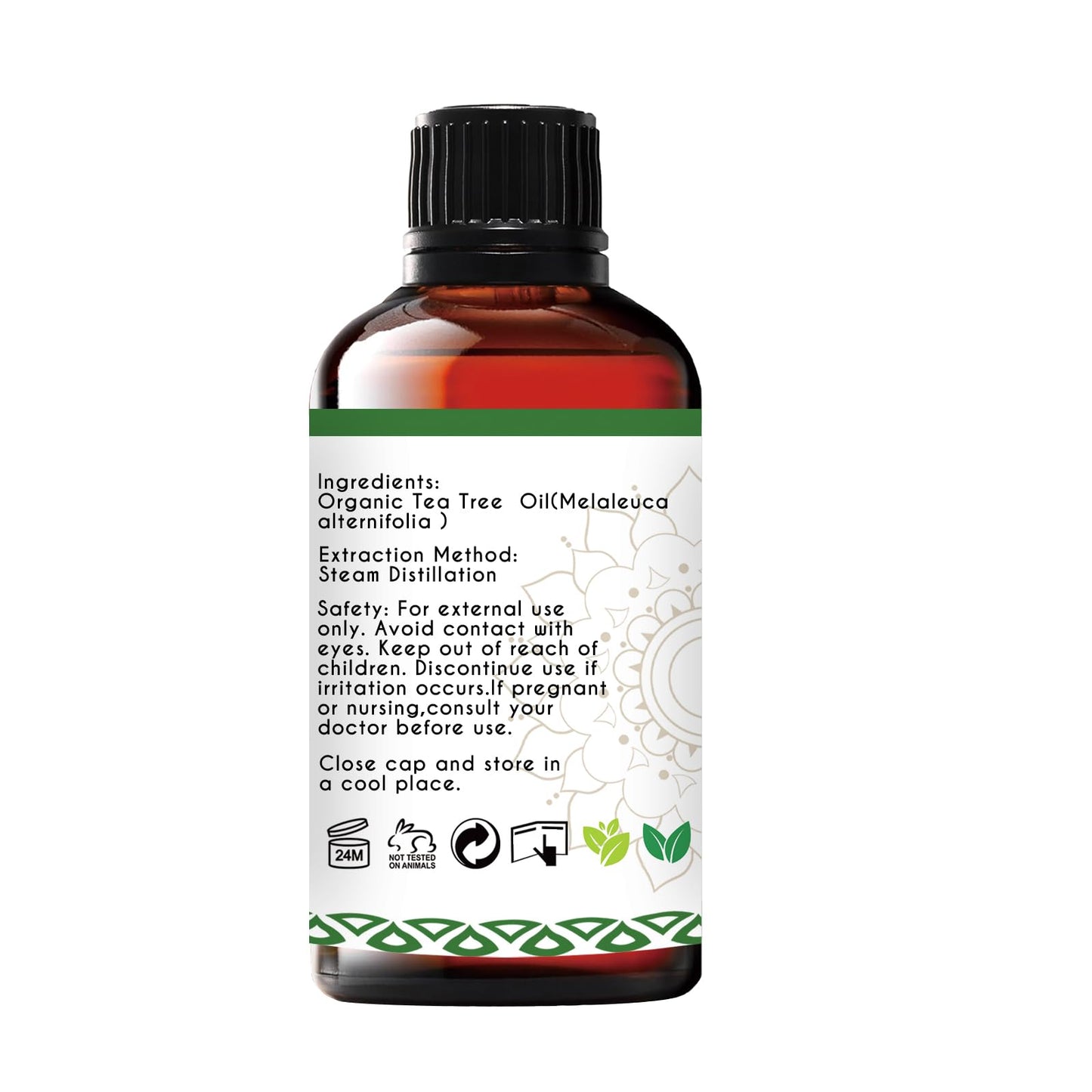 Organic Tea Tree Oil for Skin, Hair, Face, Scalp, Nails, 100% Pure Australian Tea Tree Essential Oil for Room Linen Spray, Diffuser -1 Oz