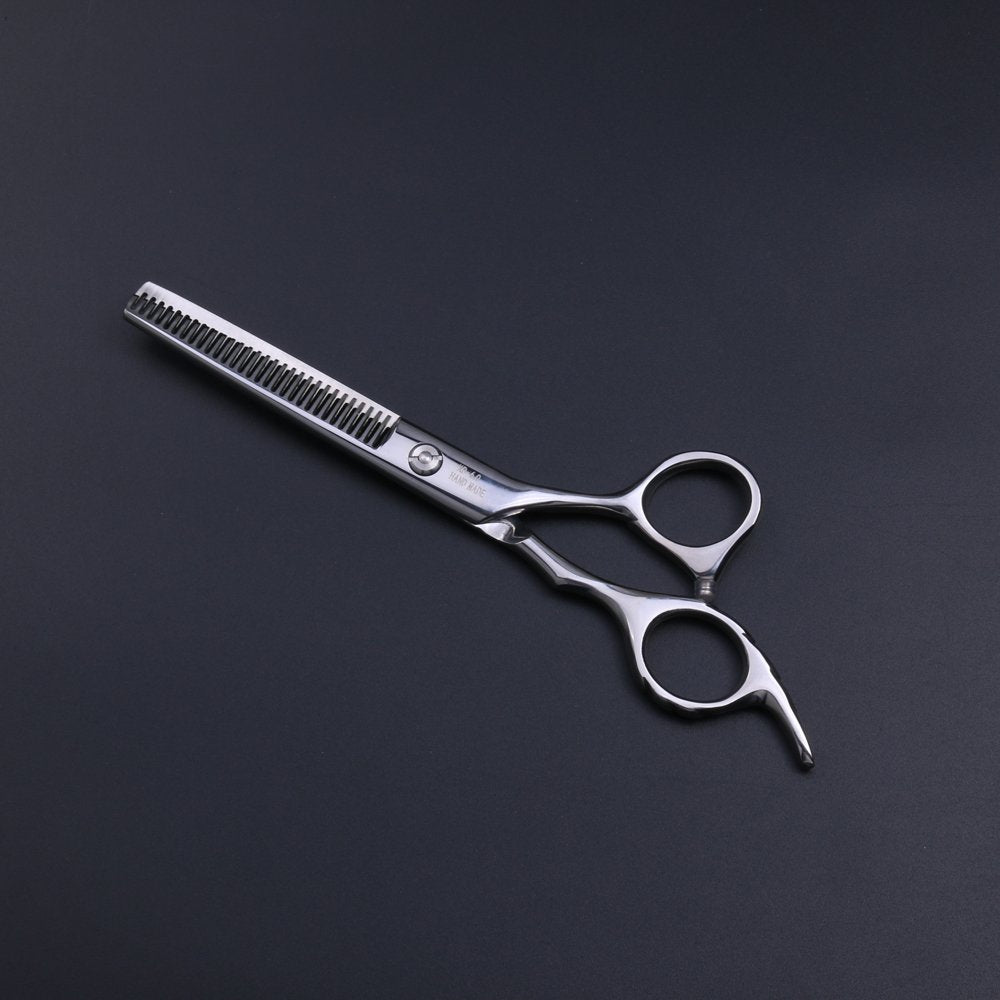 Professional 6.0 Inch Double Teeth Hair Thinning Scissors - Ideal for Stylists & Home Use | Purple Dragon