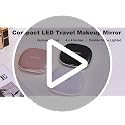 Mocado 4-Inch LED Compact Travel Mirror, 1X/10X Magnification, USB Rechargeable