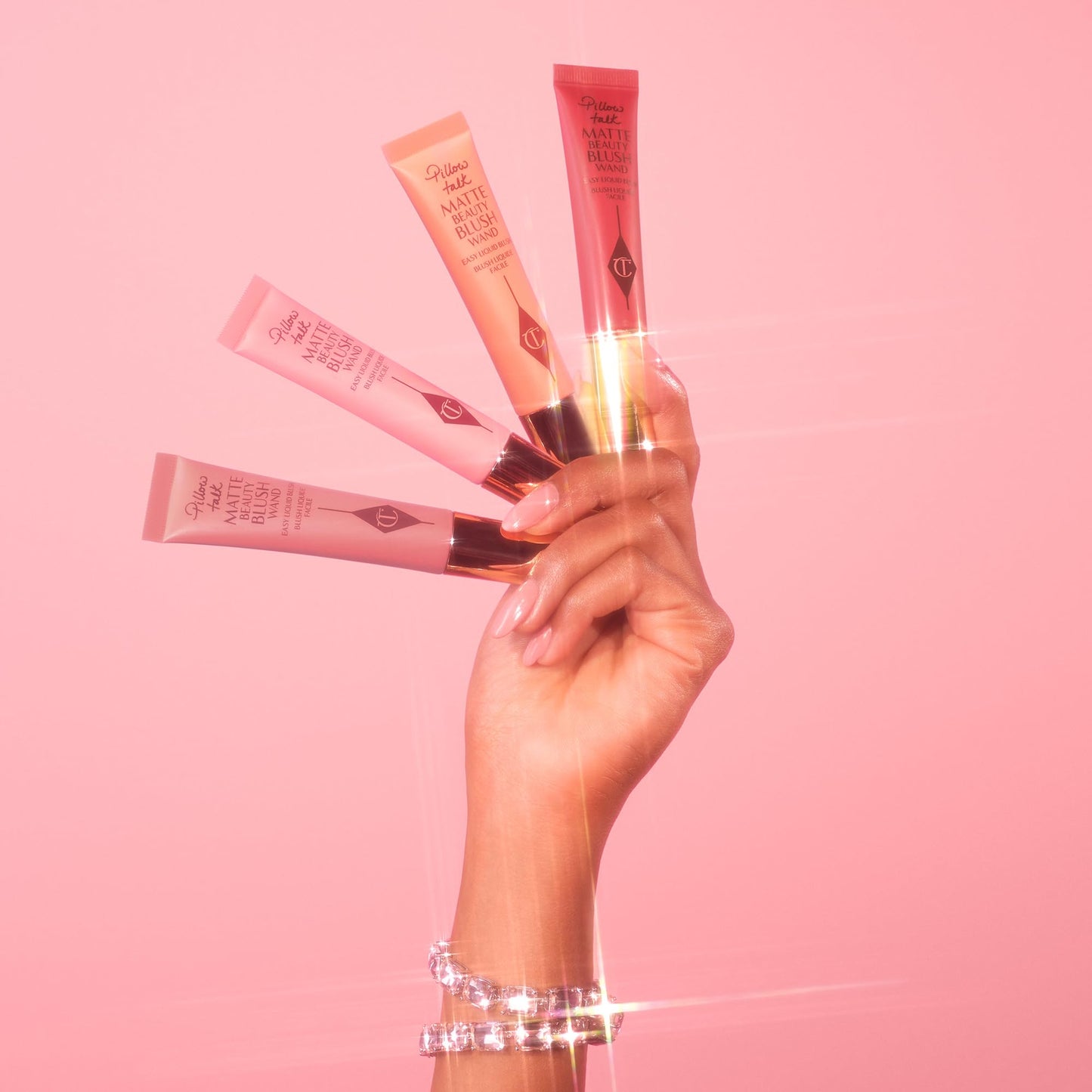 Charlotte Tilbury Pillow Talk Matte Liquid Blush Wand - Matte Blush for Cheeks with Cushion Applicator - Infused with Lumi-Blur Technology for a Light-Reflecting, Soft-Focus Effect - Pillow Talk