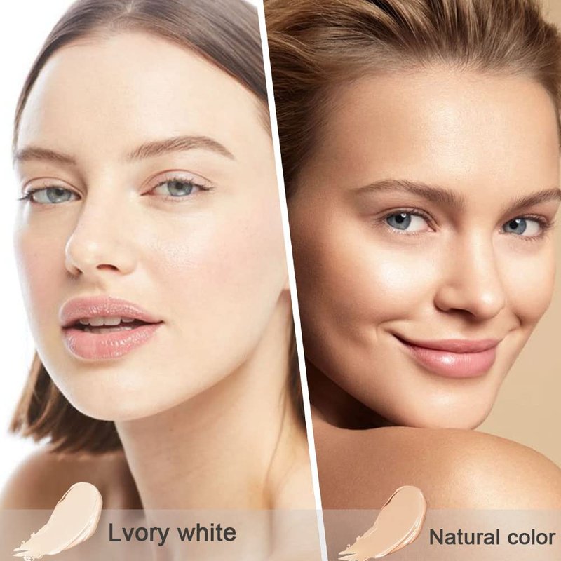 Tri-Color Face Concealer Contour Palette - Cream Foundation for Dark Circles | 2 Pcs Set for Light Medium Skin