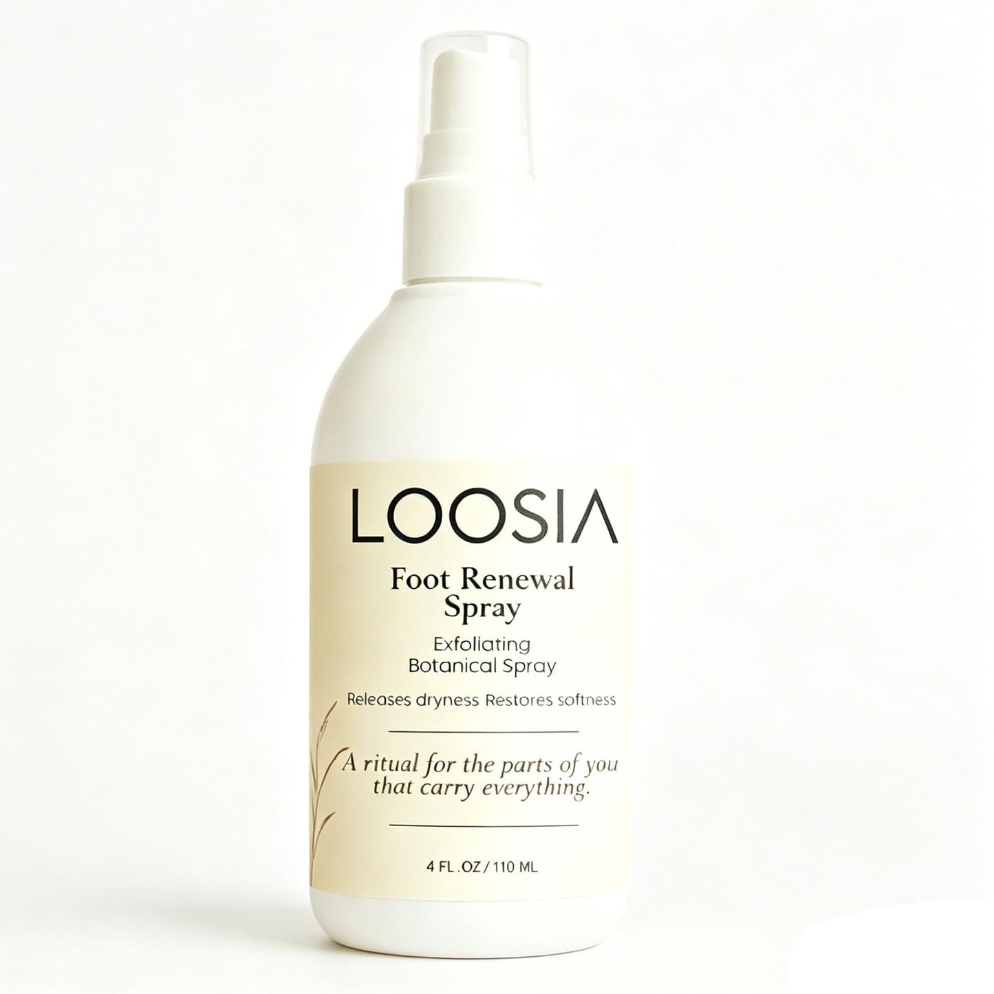 Loosia Foot Peeling Spray Foot Exfoliating Mist Remove Dead Skin for Dry Cracked Heels Refreshed Moisturizing & Smooth