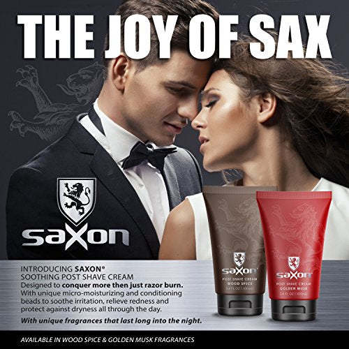 Saxon Post Shave Cream with Micro Moisturizing Beads - Woodspice