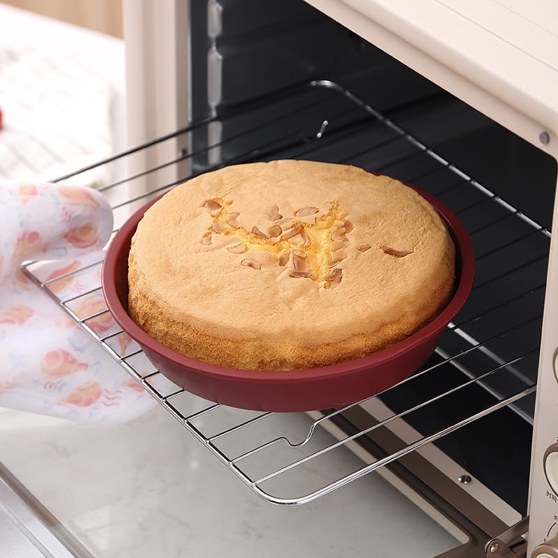 10-Inch Round Silicone Cake Pan - Non-Stick & BPA Free