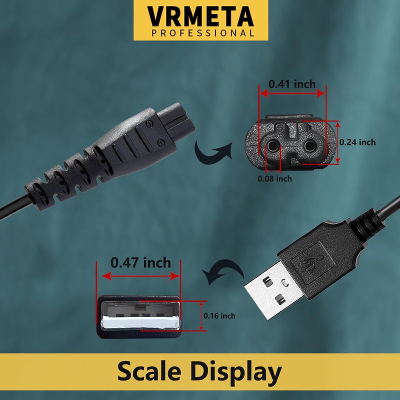 VRMETA Universal Power Charger Cord for Remington Electric Shaver and Remington XR7000 HC4250 Shaver