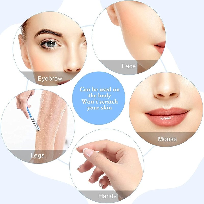 TAVENS 10Pcs Face Razor for Women, Exfoliating Dermaplaning Tool, Precision Blade, Comfort Grip Handle, Travel-Friendly, Easy to Clean