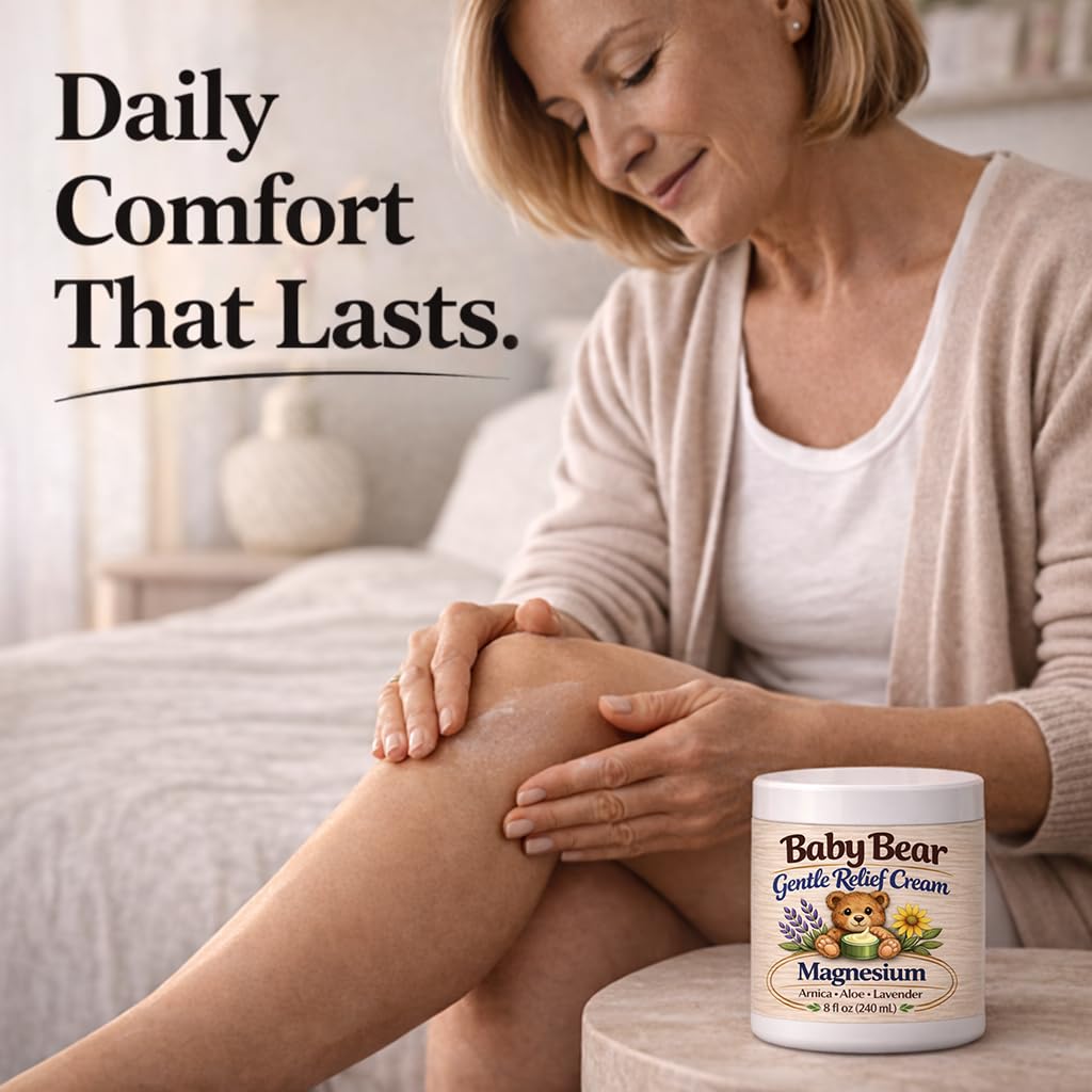 Hydrating Lotion with Magnesium and Pure Ingredients - Fast-Absorbing and Non-Greasy Formula for Food and Leg Comfort - Extra Large 8 Oz
