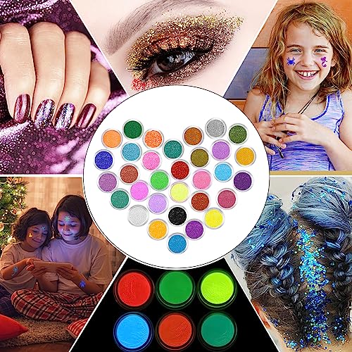 38-Color Temporary Glitter Tattoo Kit for Kids & Adults