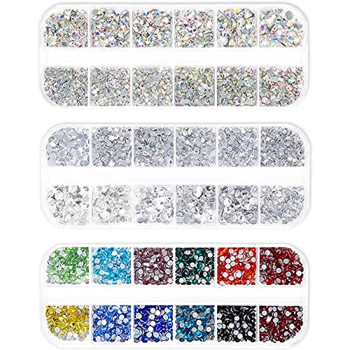 Bright Creations Hotfix Rhinestones Kit - 6007 Pieces for Nail Art & Crafts