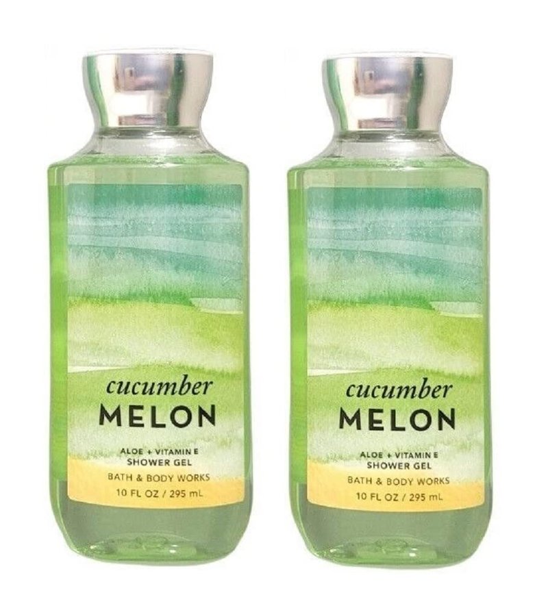 Cucumber Melon Shower Gel Gift Set for Women - 10 Oz | Refreshing Hydration, 2 Pack